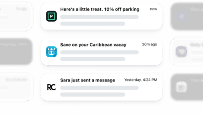 Mobile push notifications