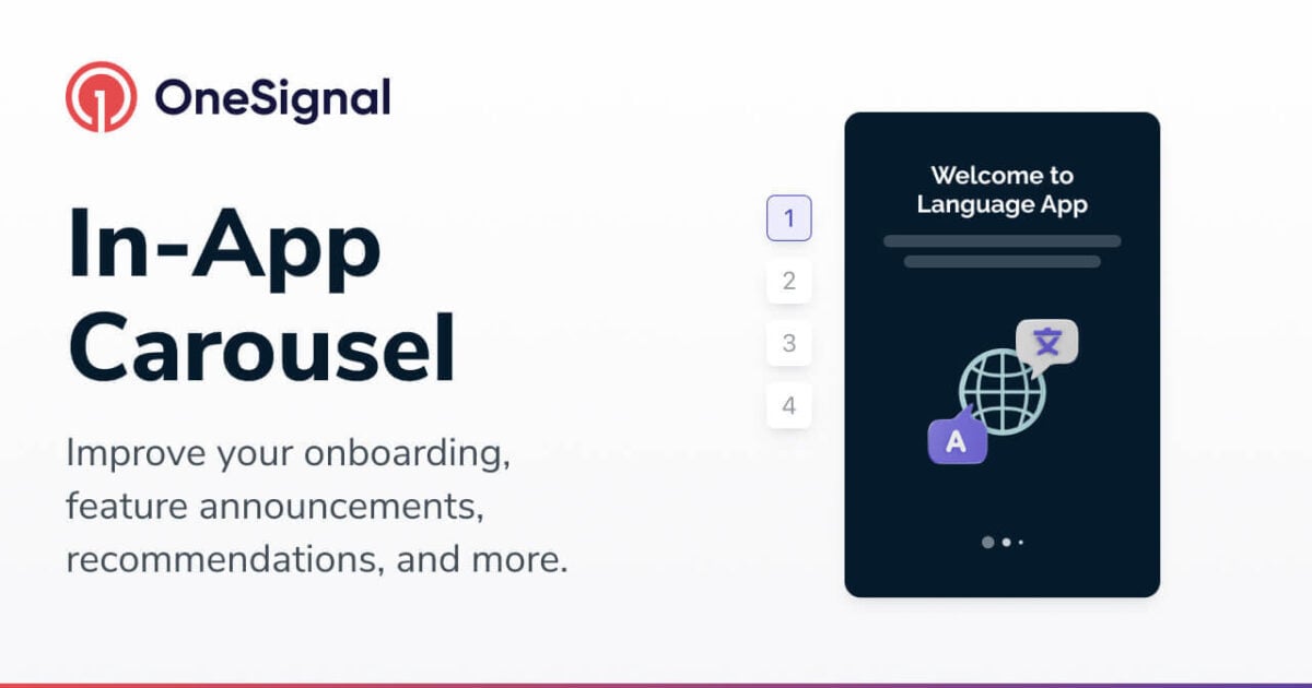 Feature - In-App Carousel for iOS and Android - OneSignal