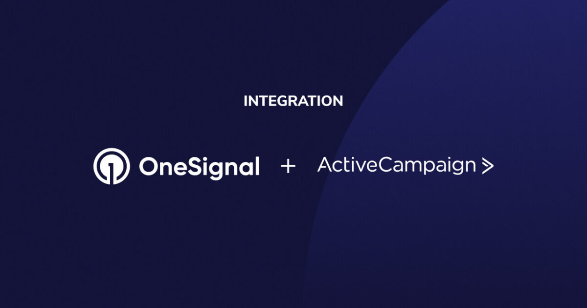 How to Add ActiveCampaign Integration - OneSignal - OneSignal