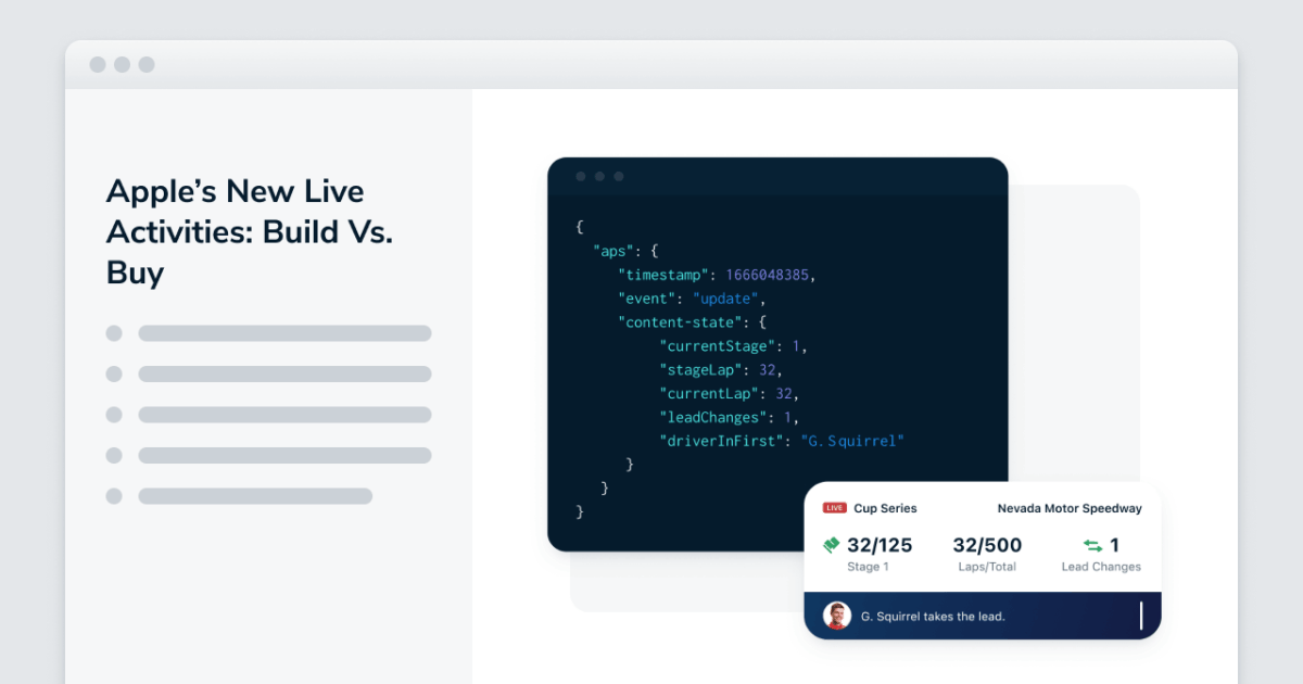 Video: Why and How to Leverage iOS Live Activities in… - OneSignal