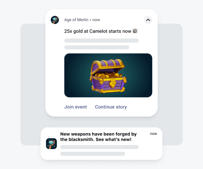 Custom re-engagement campaigns