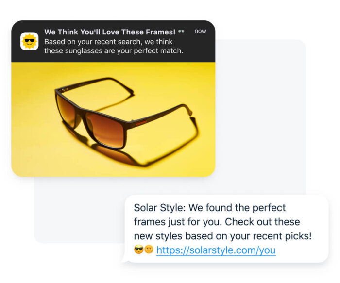 Push notification & SMS