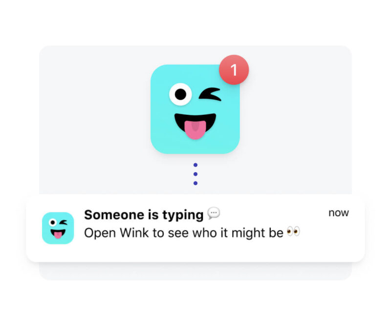 Exploratory behavior wink