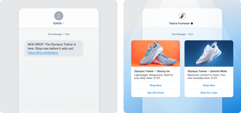 Sms rcs promotional campaigns and product launches