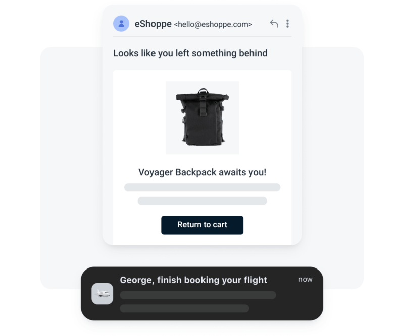 Use case abandoned cart