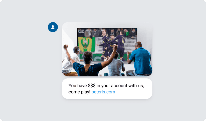 Betcris catering to a complex user cross channel journeys retargeting with sms Betcris catering to a complex user cross channel journeys retargeting with sms