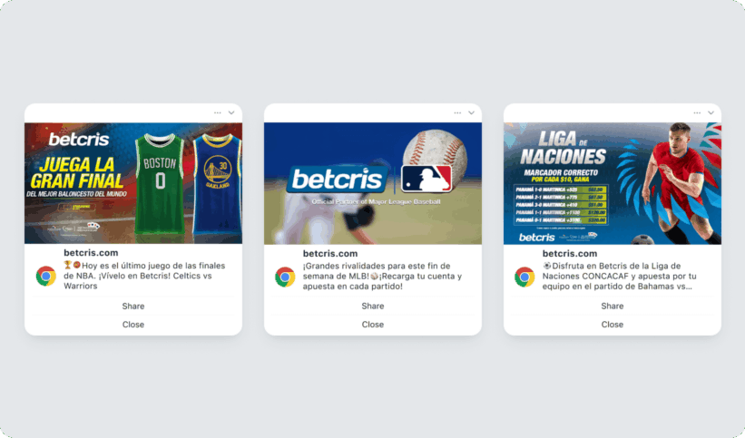 Betcris catering to diverse target audiences Betcris catering to diverse target audiences