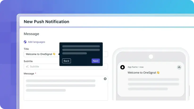 Content highlight tour push