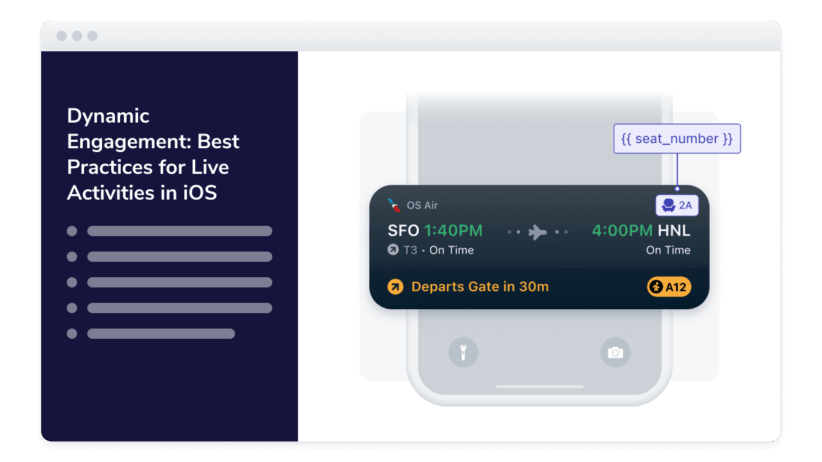 Content highlight video dynamic engagement practices for live activities in ios